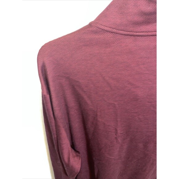 Hart Schaffner Marx Men’s LS Golf Sweat Shirt Size Large Burgundy Athleisure - Picture 11 of 12